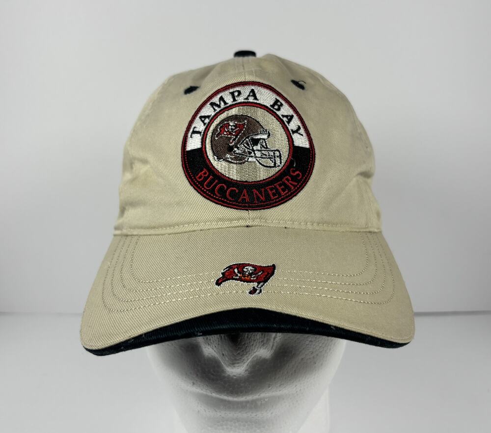 Tampa Bay Buccaneers Khaki Pewter Logo Adjustable Dad Hat NFL Cap